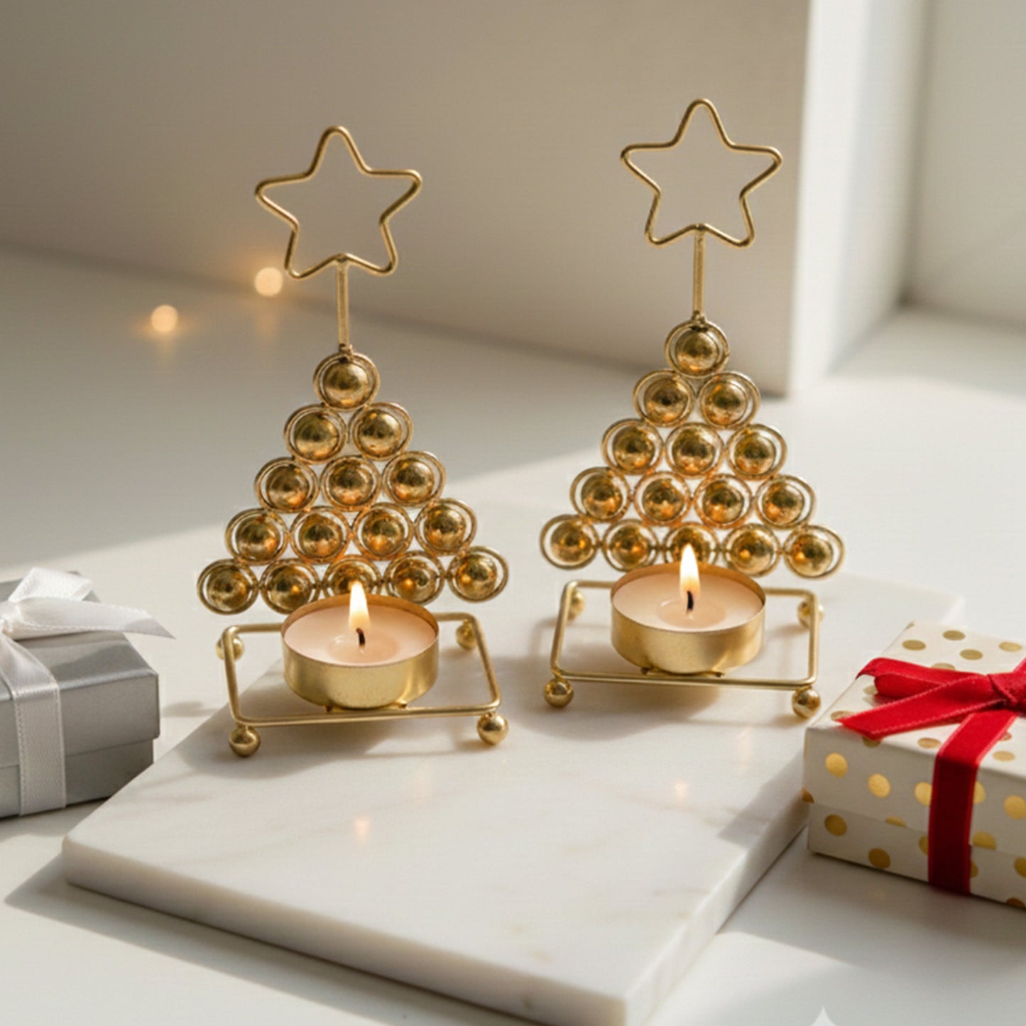 Starlit Glow Tree Candle Holder KaariTales