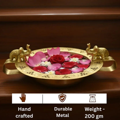 Elephant Handled Décor Urli - KaariTales