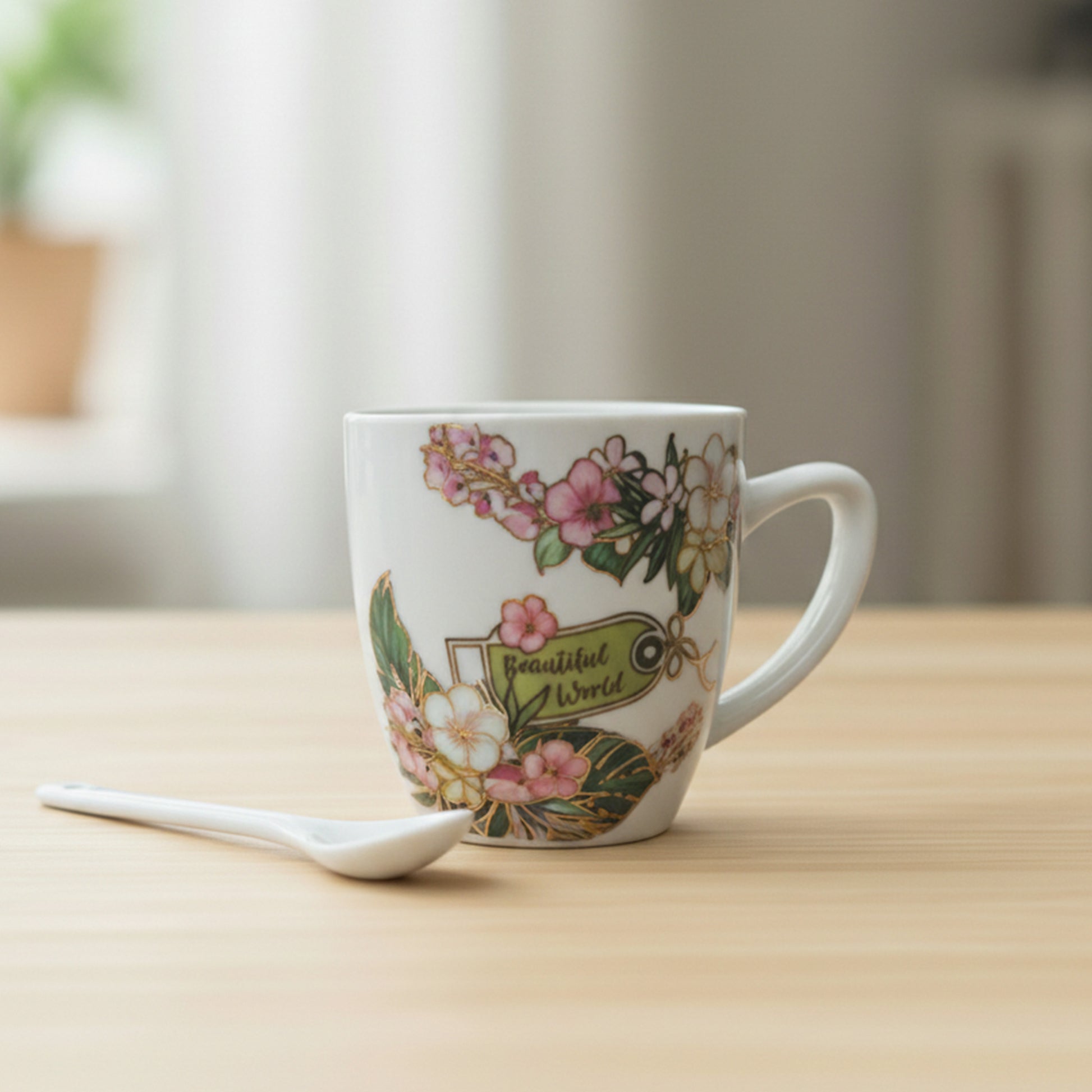 Floral Ceramic Mug - KaariTales