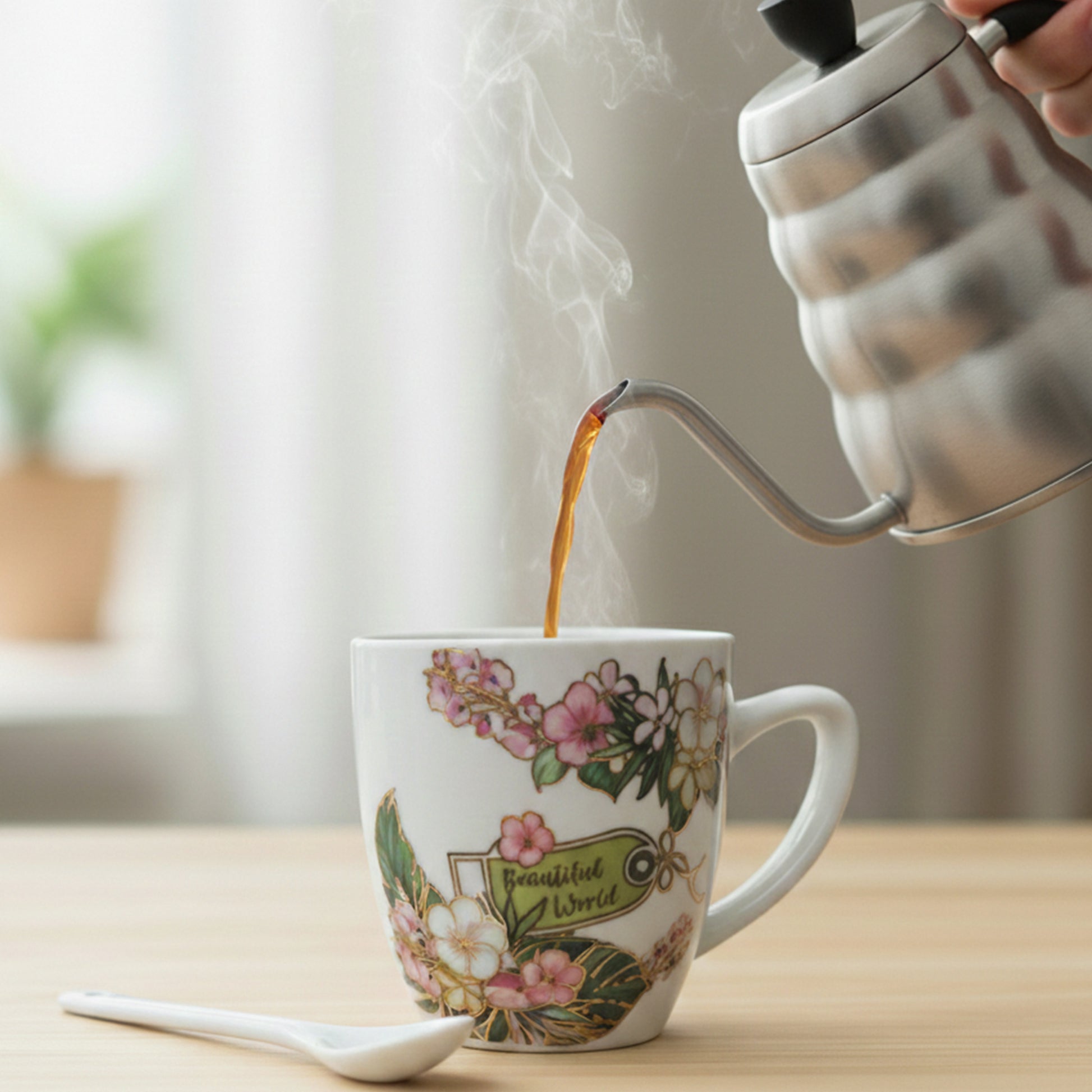 Floral Ceramic Mug - KaariTales