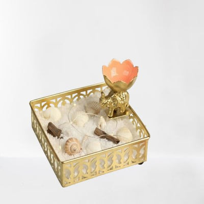 Lotus Glow Elephant Tray