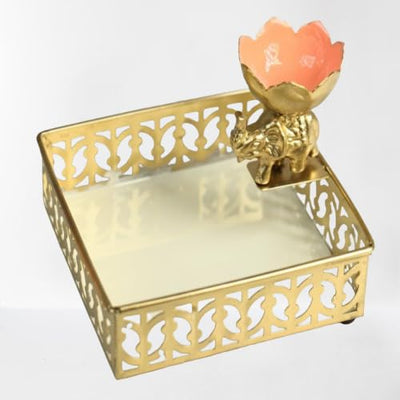 Lotus Glow Elephant Tray