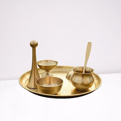 Heritage Brass Pooja Thali Set