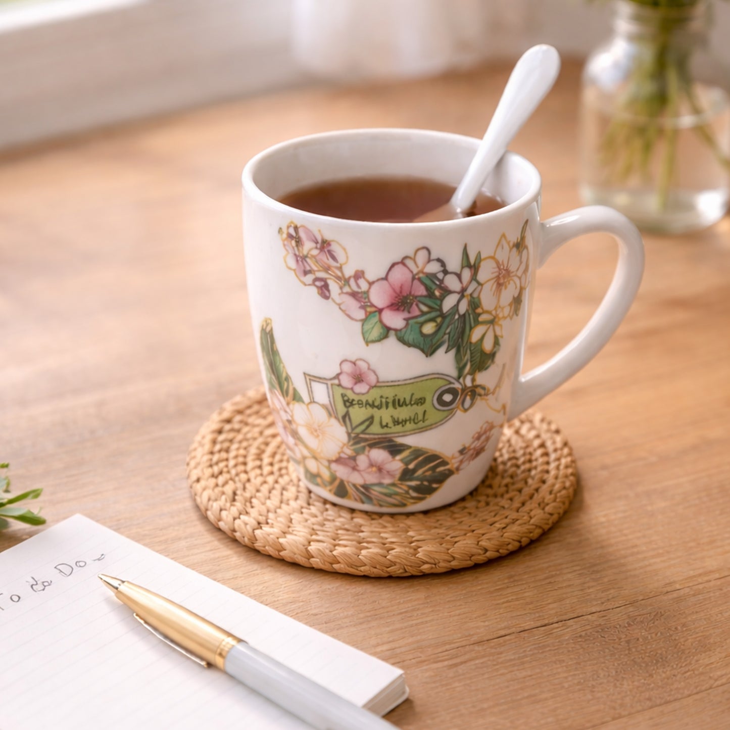 Floral Ceramic Mug - KaariTales