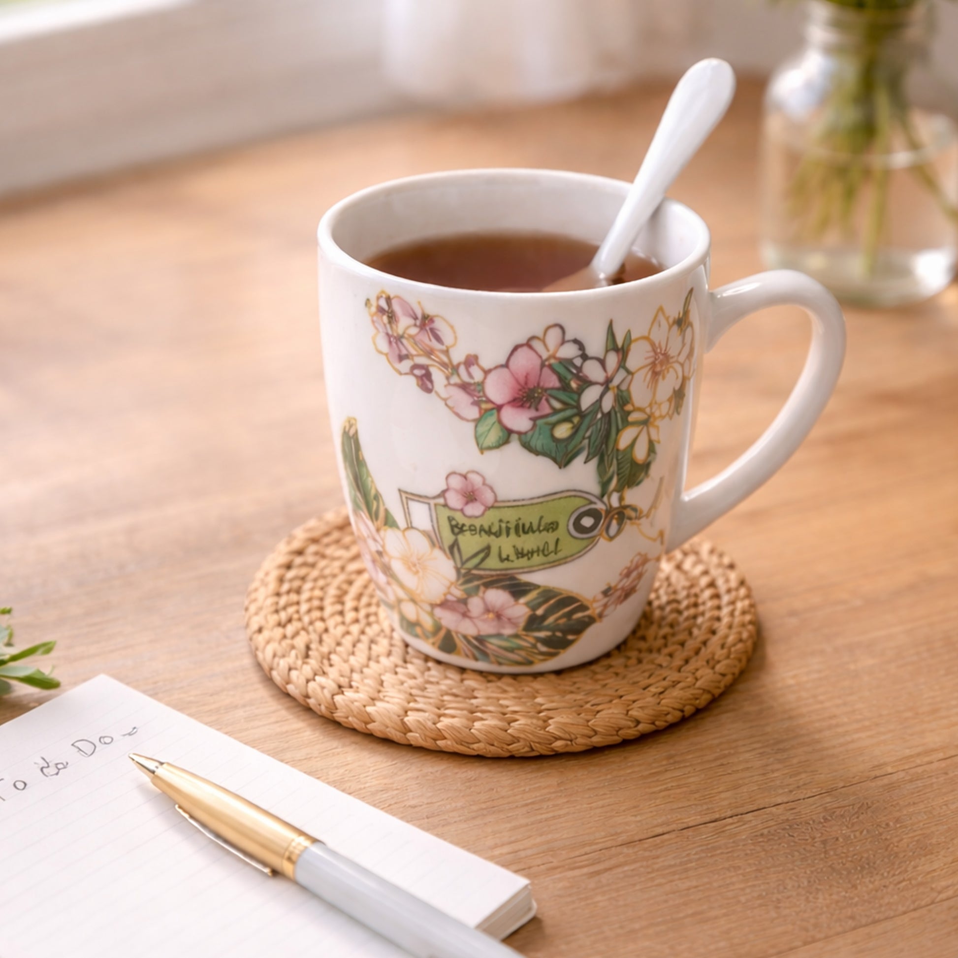 Floral Ceramic Mug - KaariTales