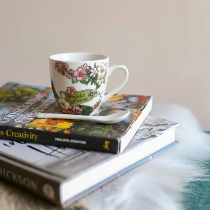 Floral Ceramic Mug - KaariTales