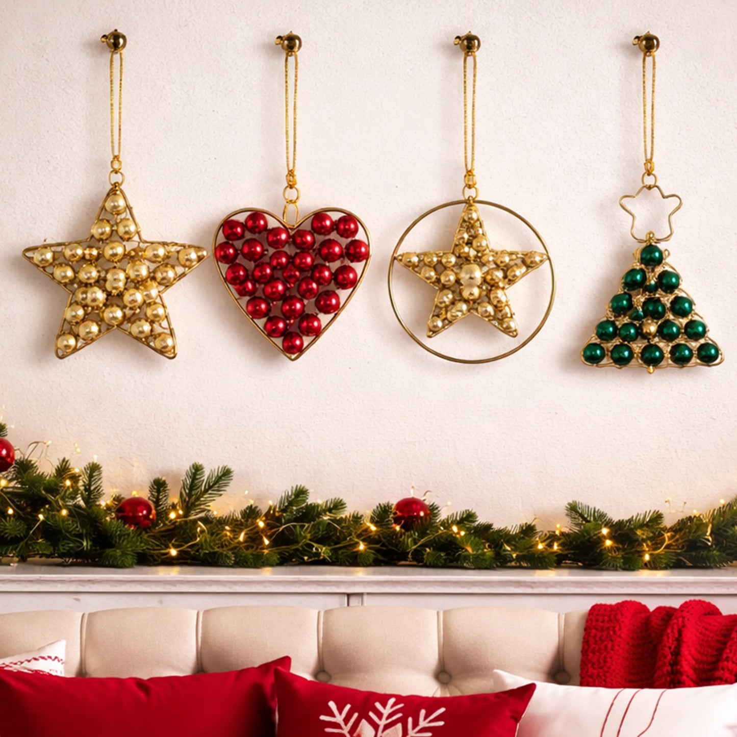 4 Unit Assorted Hanging Ornament KaariTales