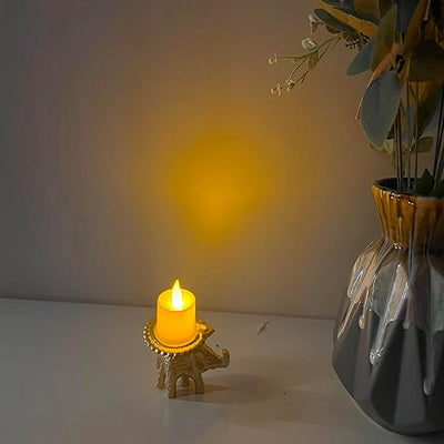Miniature Elephant Diya Stand