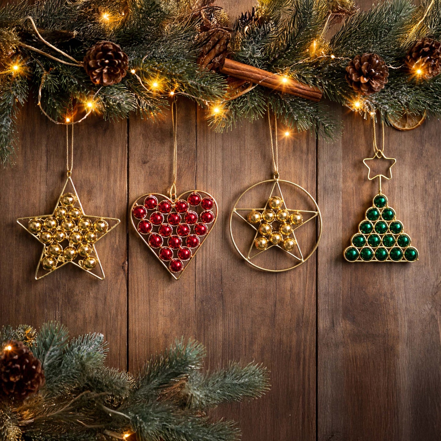 4 Unit Assorted Hanging Ornament KaariTales