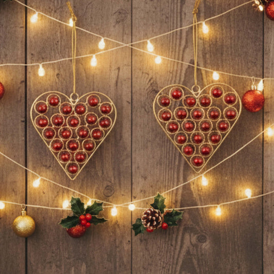 Crimson Charm Heart Ornament KaariTales