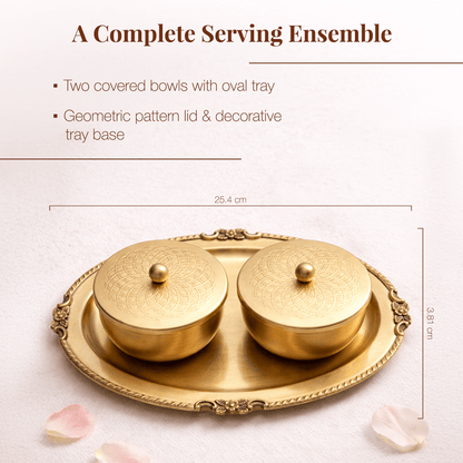 Heritage Brass Twin Bowl — the tray guests always ask about - KaariTales