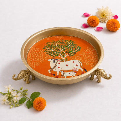 Kamdhenu Tree of Life Decorative Urli