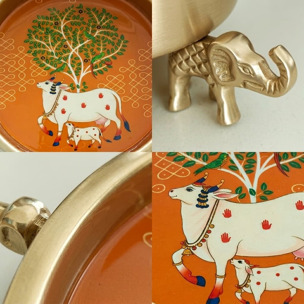 Kamdhenu Tree of Life Decorative Urli