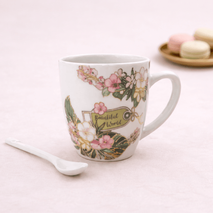 Floral Ceramic Mug - KaariTales