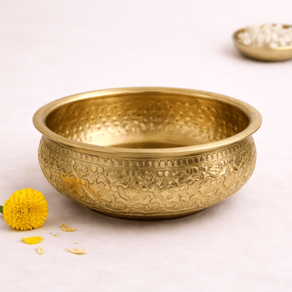 Golden Glow Urli – Timeless Festive Centerpiece - KaariTales