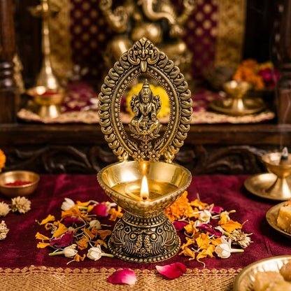 Temple Brass Lakshmi Diya