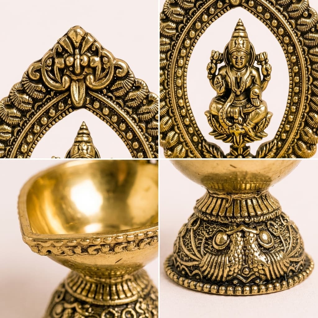 Temple Brass Lakshmi Diya