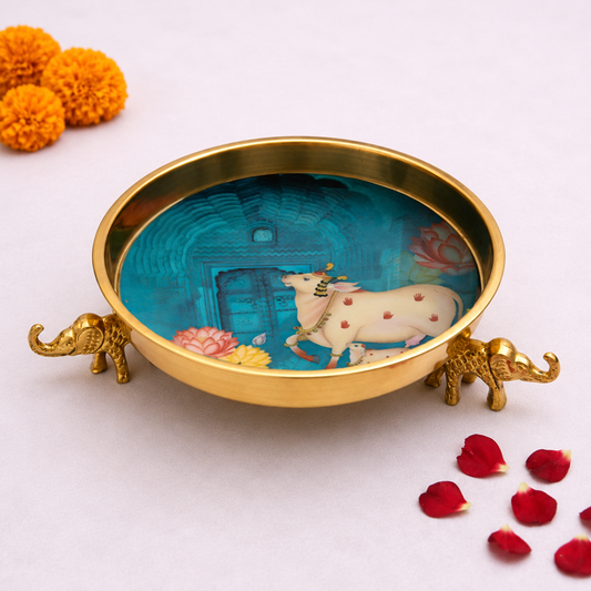 Pichwai Elephant Urli — where Nathdwara's art tradition meets your home