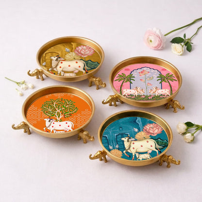 Kamadhenu Nature's Grace Decorative Urli Set of 4